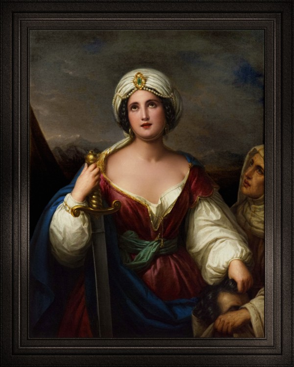 Juditta with the head of Oloferne by Natale Schiavoni Old Masters Fine Art Reproduction by xzendor7